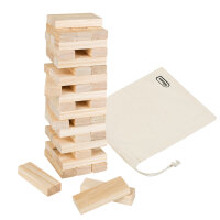 Wackelturm aus FSC-zertifiziertem Holz, 26 x 8 x 8 cm, für spannenden Spielspaß