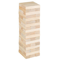 Wackelturm aus FSC-zertifiziertem Holz, 26 x 8 x 8 cm, für spannenden Spielspaß