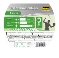 Tischtennisschläger-Set für Training bestehend aus zwei Schlägern aus FSC-zertifiziertem Holz und drei Bällen