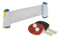 Tischtennis Set - 5-teilig, mit ausziehbarem Netz, 2 Schlägern und 2 Bällen