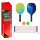 Pickleball-Set mit Netz, 2 Schlägern und 2 Bällen aus FSC-zertifiziertem Material