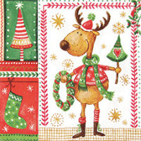 Idena Servietten Weihnachtsmotive 33x33cm