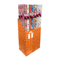 Idena Geschenkpapier Kinder mehrfarbig 70x200cm 6fach sortiert Rolle