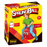 Sprungball "Happy Face", 40-50 cm Durchmesser, rot