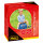 Blauer Sprungball mit lustigem Gesichtsmotiv in 40-50 cm Größe