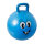 Blauer Sprungball mit lustigem Gesichtsmotiv in 40-50 cm Größe