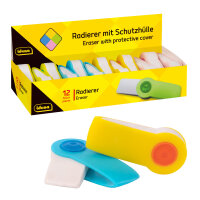 Idena Radierer mit Schutzhülle sortiert
