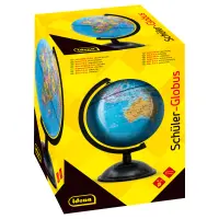 Schülerglobus mit politischem Kartenbild, Durchmesser 18 cm, ideal für den Geografieunterricht.