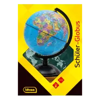 Schülerglobus mit politischem Kartenbild, Durchmesser 18 cm, ideal für den Geografieunterricht.