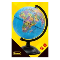 Schülerglobus mit politischem Kartenbild, Durchmesser 18 cm, ideal für den Geografieunterricht.