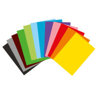 Tonpapier DIN A4 in 24 verschiedenen Farben mit einem Gewicht von 150 g/m² und FSC-Mix-Zertifizierung