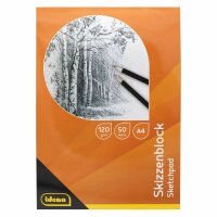 Skizzenblock DIN A4 mit 120g/m² und 50 Blatt,...