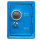 Spartresor - aus Metall, mit Zahlen- & Schlüsselschloss, blau