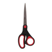 Rote und schwarze Softschere, 8 Zoll (20,3 cm) lang, für präzises Schneiden mit weichen Griffen
