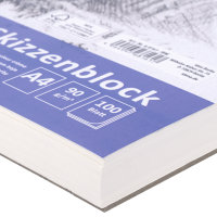 Skizzenblock, DIN A4, FSC&reg; Mix, 100 Blatt, 90 g/m&sup2;