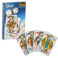 Skatspiel - 32 Spielkarten, im Kartonetui
