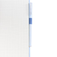 Kariertes Notizbuch mit 80 Seiten im DIN A5-Format und FSC-Mix-Zertifizierung