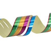 Bunte metallic Luftschlangen in Gold, Silber und Rosegold...
