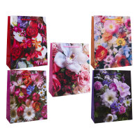 Geschenktasche "classic Blumen" - sortierte...
