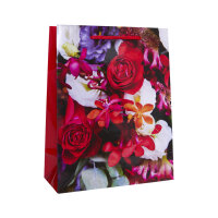 Geschenktasche "classic Blumen" - sortierte Motive, 23 x 18 x 8 cm