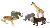 Zootiere Spielfiguren/klein, 5 St&uuml;ck, ca. 10 cm, im Beutel