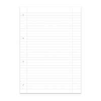 Liniertes DIN A4 Schulblock aus FSC-Mix Papier für...