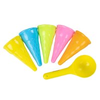 Sandformen - Set - 6 Teile Eiscreme mit Löffel