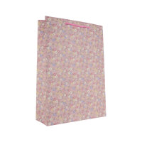 Geschenktasche mit Blumenmuster in Pink und...