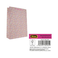 Geschenktasche mit Blumenmuster in Pink und...