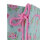 Blau-weiße Flaschentasche mit Blumenmuster, Maße 35 x 12,5 x 9 cm, aus FSC-Mix Material