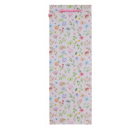 Rosa Flaschentasche mit Blumenmuster, ideal für Geschenkverpackungen, 35 x 12,5 x 9 cm, FSC Mix-zertifiziert