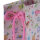 Rosa Flaschentasche mit Blumenmuster, ideal für Geschenkverpackungen, 35 x 12,5 x 9 cm, FSC Mix-zertifiziert