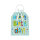 Blaue Geschenktasche Happy Birthday mit den Maßen 25 x 19 x 11,5 cm und FSC-Mix Zertifizierung
