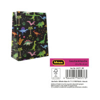 Bunte Geschenktasche mit Dinosaurier-Motiv, 23 x 18 x 8...