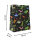 Bunte Geschenktasche mit Dinosaurier-Motiv, 23 x 18 x 8 cm groß und aus FSC-Mix-Material hergestellt