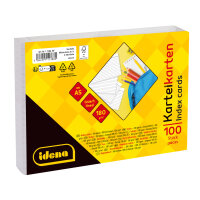 Karteikarten liniert - 180g/m², weiß, DIN A5, 100 Stück
