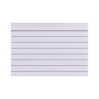 Karteikarten liniert - 180g/m², weiß, DIN A5, 100 Stück