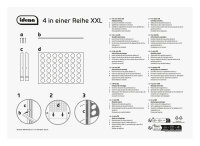 Klassisches Holzspiel 4 in einer Reihe in XXL-Format mit 45 x 56 x 17 cm und bunt gemusterten Spielsteinen.