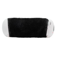 Flauschiger Panda-Schlamper in Schwarz-Weiß mit niedlichem Gesichtsausdruck und einer Größe von 22 cm