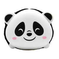 Flauschiger Panda-Schlamper in Schwarz-Weiß mit niedlichem Gesichtsausdruck und einer Größe von 22 cm