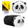 Flauschiger Panda-Schlamper in Schwarz-Weiß mit niedlichem Gesichtsausdruck und einer Größe von 22 cm