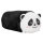 Flauschiger Panda-Schlamper in Schwarz-Weiß mit niedlichem Gesichtsausdruck und einer Größe von 22 cm