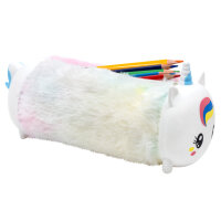 Flauschiger Schlamper-Einhorn Stiftehalter in Pink mit...