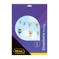Girlande Happy Birthday - dreieckig, mehrfarbig, 10 m, 20...