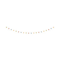 Girlande Happy Birthday - dreieckig, mehrfarbig, 10 m, 20 Wimpel