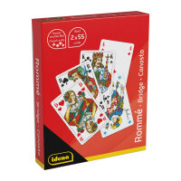 Klassisches Rommé-Spiel mit 2 x 55 Blatt...