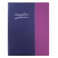 Zeugnisringbuch, DIN A4, mit 10 H&uuml;llen, violett