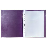 Zeugnisringbuch, DIN A4, mit 10 Hüllen, violett