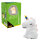 LED Nachtlicht - Einhorn, mit Fernbedienung, weiß, 11cm, USB Lithium Ionen Akku