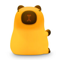 LED Nachtlicht - Capybara, weiß, 14cm, USB Lithium Ionen Akku